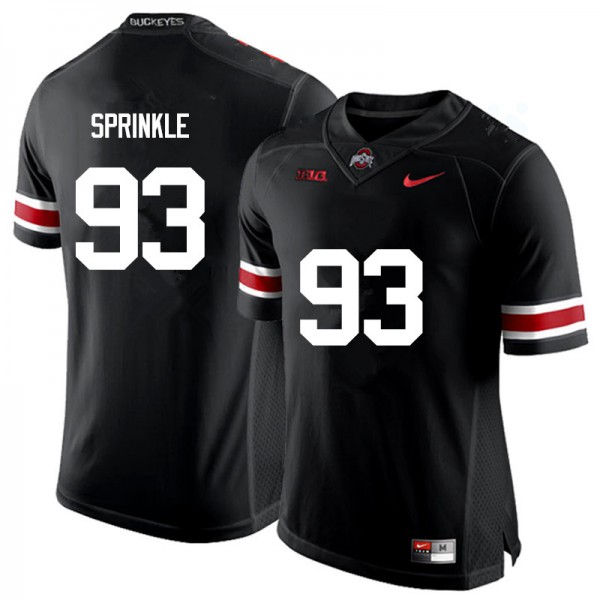 Ohio State Buckeyes #93 Tracy Sprinkle Men Stitched Jersey Black